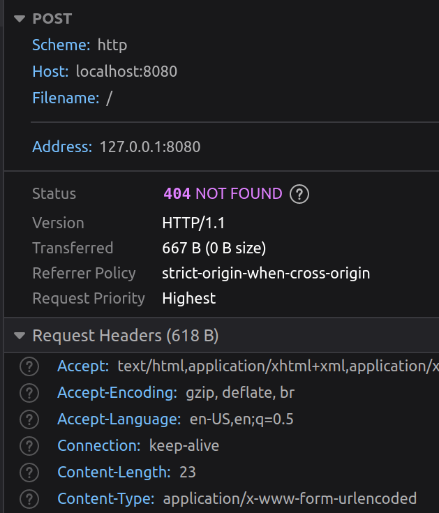 HTTPS request/response for POST method