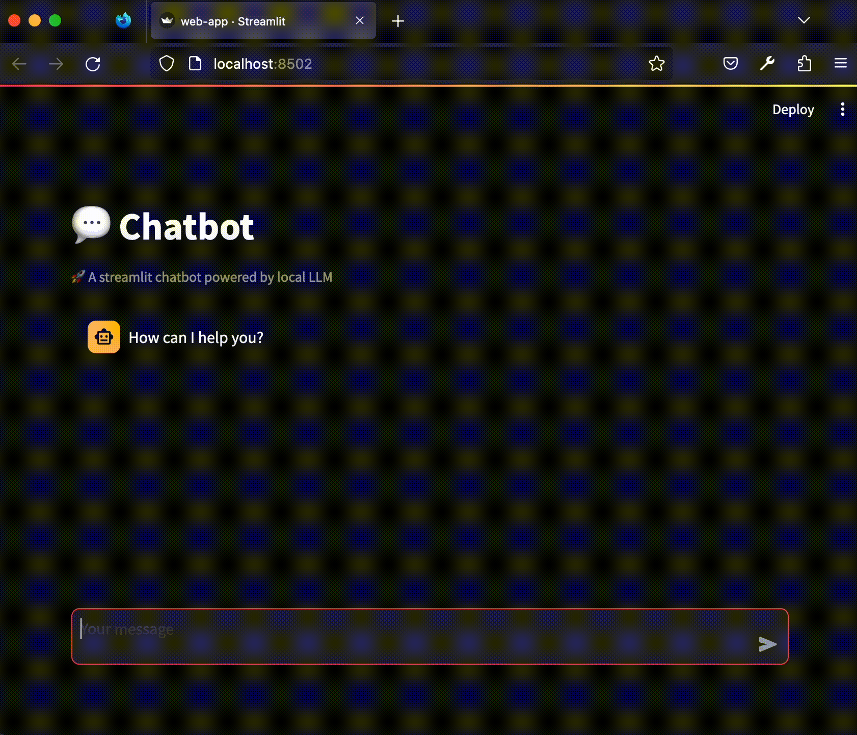 Final Chatbot Demo